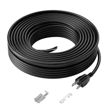 VEVOR 100ft Self-Regulating Pipe Heating Cable, 5W/ft Heat Tape for Pipes and Roof De-Icing