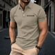 thumbnail image 1 of Blusa y camisa de manga corta con cuello vuelto y bloques de color para hombre Camiseta de manga corta con cuello abotonado para hombre, 1 of 5
