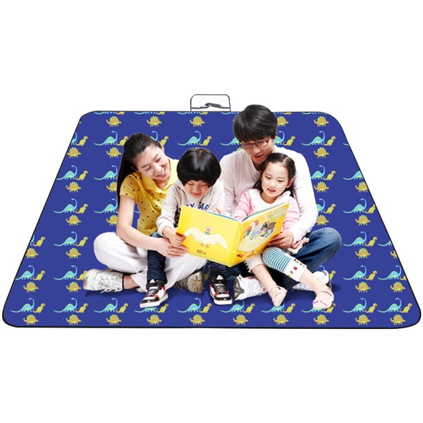 Greeniant Colchoneta de Picnic impermeable plegable para exteriores a cuadros rojos y blancos, almohadilla gruesa de moda, transpirable, suave, portátil, carpas dinosaurio 150*100cm Greeniant OD001135-09