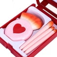 thumbnail image 3 of Easy-taken Travel Makeup Brush Set, 5pcs Mini Complete Function Cosmetic Brushes Kit with Mirror, 3 of 5