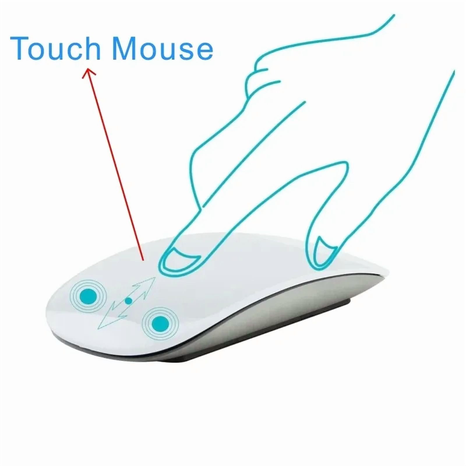 Wireless Mouse Bluetooth Multi Touch Surface Controls  Gesture  Rechargeable  Optical Computer Mouse for Tablets IPad Notebooks