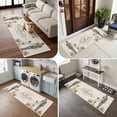 thumbnail image 5 of Hallway Runner Rug 2'x6', Father's Day Kitchen Runner Rugs Non-Slip Carpet Mats, Farmhouse Botanical Country Plants Beige Bedside Rugs Runners Washable Floor Carpet for Bathroom Laundry Room, 5 of 8