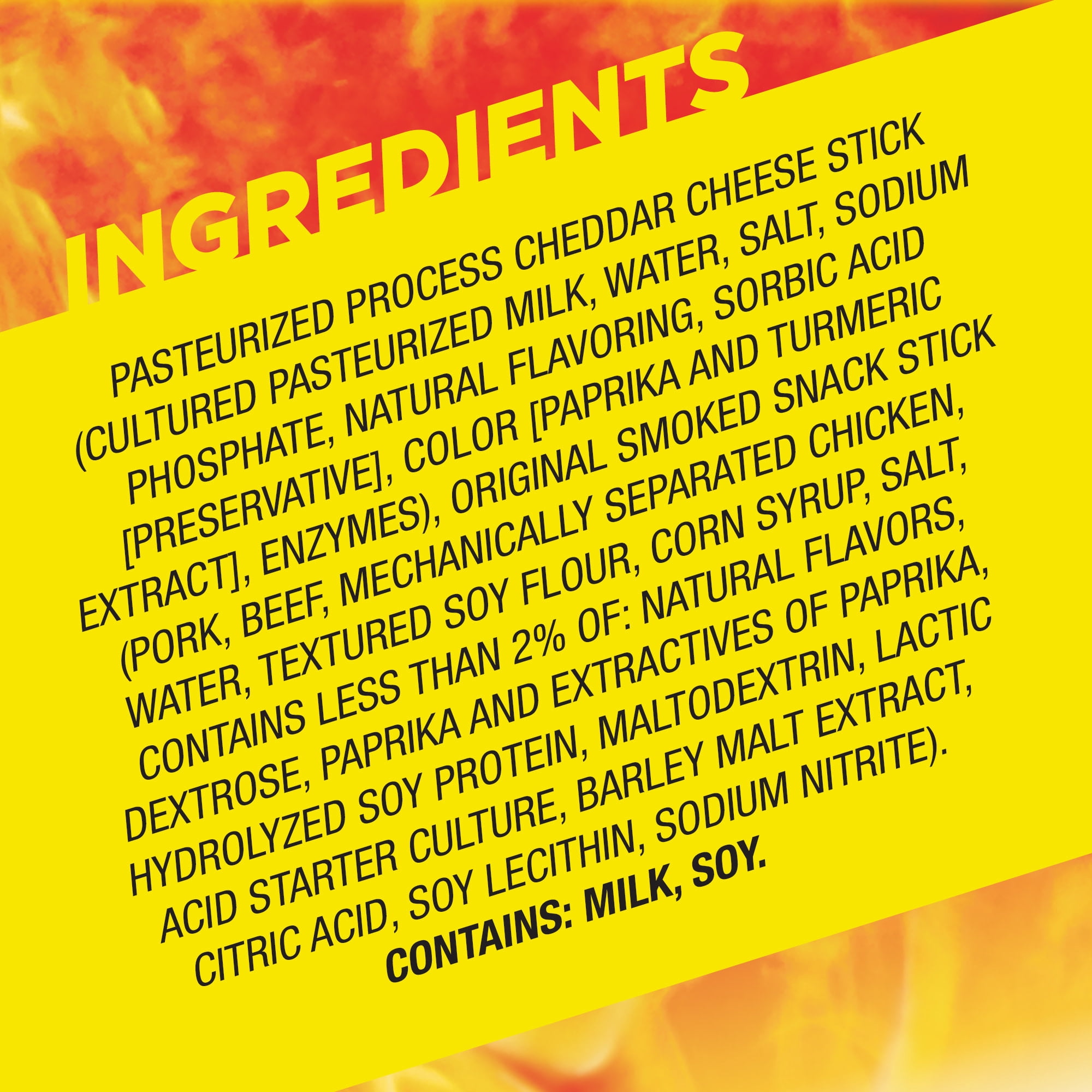 (4 pack) Slim Jim Beef 'N Cheese Smoked Meat Sticks, Original Flavor, 5g Protein Per Serving, Snack Size, 0.9 oz., 10-Count (Pack of 4)