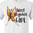 thumbnail image 4 of Inktastic West Virginia Girl- Butterfly T-Shirt, 4 of 5