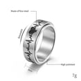 thumbnail image 2 of PAURO Couples 8mm Stainless Steel Heartbeat Romantic Wedding Promise Ring Silver Size 13, 2 of 6