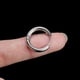 thumbnail image 5 of Pendientes de aro de plata para mujeres de diseño único Tecnología de electroplatación Durabilidad brillante Anillos de moda Regalos Accesorios de joyería Acero 2.5*10 mm Inevent AP008920-02B, 5 of 7