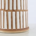 thumbnail image 5 of SAFAVIEH Kai Striped Ceramic Vase, Set of 2, Light Orange/Cream, 5 of 6