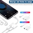 thumbnail image 4 of TYPE-C Earphone Adapter 4 in 1 Listening Calling Fast D709 Charging Adapter R6O5, 4 of 5