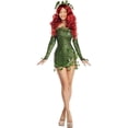 thumbnail image 4 of SUNSIOM Costume de Luxe Lierre Vert pour Femmes, Robe Sans Manches à Paillettes avec Ensemble de Gants, 4 of 5