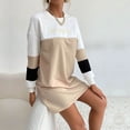 thumbnail image 1 of Vestido sudadera holgado, vestido sudadera holgado Collision para mujer, vestido holgado de manga larga, cuello redondo, vestido informal de manga larga, eficiencia óptima, 1 of 6