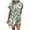 S - Floral A, variant on Gustave Women's Casual Tie Dye Short Dress Crewneck Sleeveless Midi Dresses Summer Loose T Shirt Tank Beach Sundress "Light Green, XL"