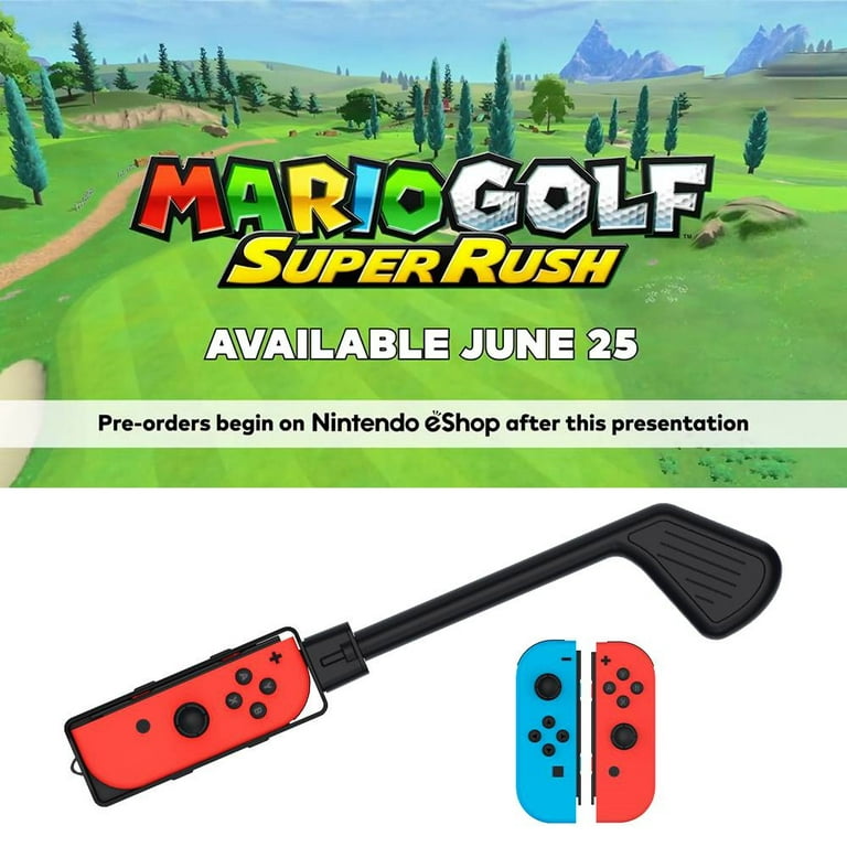 Compatible Switch Games Switch Club Rod Mario Handgrip Game, Golf Super Golf: Rush Nintendo Golf for Golf Switch Joycons Accessories Switch Nintendo for