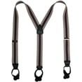 thumbnail image 1 of CTM®  Elastic Button End Stripe Dress Suspenders (Men's), 1 of 2