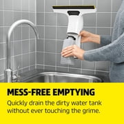 Karcher WV 6 Plus, Cordless Window Vacuum Cleaner, Glass, Mirror, Window, Car and Shower Squeegee - with Microfiber Pad and Spray Bottle