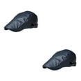 thumbnail image 3 of ZheElen Flat Cap Chic And Stylish Easy To Clean Comfortable And Lightweight MenBerets dark blue 2Set, 3 of 6