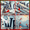 thumbnail image 2 of Cartoon Polar Bear Winter Banner Snowflakes Ice Skating Holiday Let it Snow for Winter Party Christmas Event Seasonal Decoration, 2 of 9