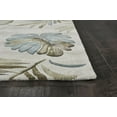 thumbnail image 5 of 3'x5' Ivory Hand Tufted Tropical Leaves Indoor Area Rug, 5 of 6