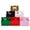 Assorted Color, variant on Small White Gable Boxes 3.5 x 3.5 x 6.3 In, 30 Pack | Premium Cardstock Party Favor Boxes with Handles for Wedding, Bakery, Cookies, Treats & Retail Packaging
