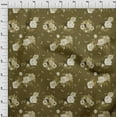 thumbnail image 3 of oneOone Cotton Poplin Dark Olive Green Fabric Florals Sewing Craft Projects Fabric Prints By Yard 42 Inch Wide-CQM, 3 of 4