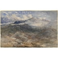 thumbnail image 3 of David Cox 14x11 Black Modern Framed Museum Art Print Titled - Mountain Heights, Cader Idris (C. 1850), 3 of 5