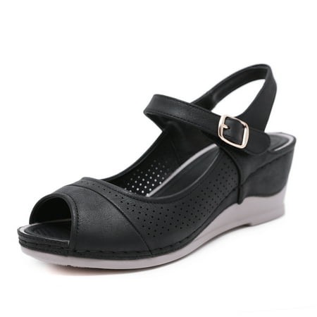 

Women Casual Summer Sandals with Arch Support Flip Flops Platforms Wedge Sandals Beach Womens Shoes Walking A7