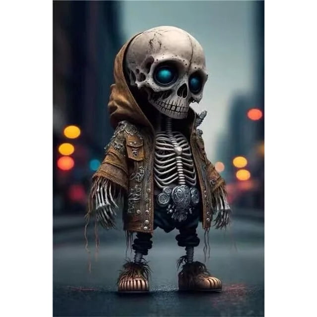 Figuras de esqueleto geniales para Halloween, muñeco de esqueleto, adorno de resina, figura de calavera, estatua de resina, regalo de decoración del hogar para Halloween