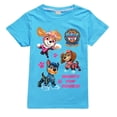 thumbnail image 3 of Camiseta de la Patrulla Canina para niños, camiseta de verano con dibujos animados de Anime, patrón canino de la patrulla, 100% de algodón con cuello redondo, manga corta, regalo para niño y niña, 3 of 5