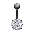 thumbnail image 1 of Funie Bague de Nombril en Zircon Cubique pour Femmes, Perçage Corporel, Bijou Cadeau, 1 of 8