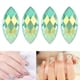 thumbnail image 3 of Diy 500 Uds AB Ojo De Caballo Diamantes De Imitación Parte Posterior Plana Color Verde Claro Cristal 7x15mm, 3 of 7