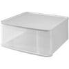 Iris Stacking Drawers, Extra Large, White, Set of Three