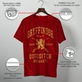 thumbnail image 3 of Men's Harry Potter Gryffindor Quidditch Gold Team Seeker Graphic Tee Cardinal 2X Large, 3 of 10