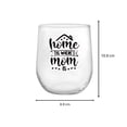 thumbnail image 2 of Vaso Crisa de Vidrio Modelo Stemless Mom Home Transparente, 2 of 4