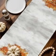 thumbnail image 2 of Fall Thanksgiving Cotton Linen Table Runner, Washable Table Runners for Kitchen, Dining Room, Holiday, Home Party Table Decor, 13x108 Inches, 2 of 9