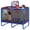 Blue+Red, variant on Trampoline for Kids with Enclosure, SHINPT Toddler Trampoline for Kids, Upgrade Full Anti-Rust Tampoline for Backyard, 55" Kids Indoor Trampoline with Safety Net, Small Trampolines for Boys & Girls