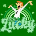thumbnail image 2 of Men's The Jetsons George Feelin' Lucky Graphic Tee Kelly Green Small, 2 of 5