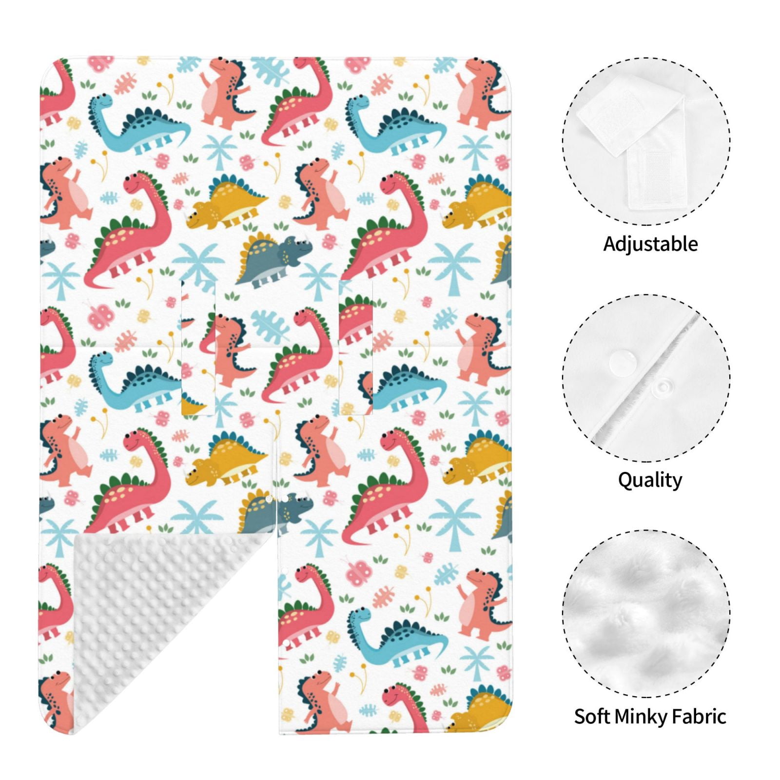 Naloa Dinosaur Baby Car Seat Cover, Breathable Baby Carrier Cover, Multiuse Baby Carrier Cover & Nursing Breastfeeding Cover