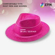 Zink Fedora Bundle - 6 Sparkly Party Hats for Photos, Props, Birthday, Costumes, Weddings and More