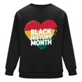 thumbnail image 6 of QUNYINEY Long Sleeve Sweatshirt for Men Casual Black Black History Month Crew Neck Tops Pullover Loose Drop Shoulder Sweatshirts, 6 of 6