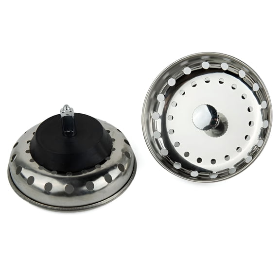 ACDANC 2 Pack Kitchen Sink Drain Stopper Basket Strainer Waste Plug Stainless Steel