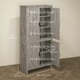 thumbnail image 3 of HOMCOM Armoire de Rangement de Garde-Manger de Cuisine 64 Pouces, avec Tablettes Ajustables, Gris, 3 of 10