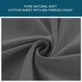 thumbnail image 3 of Unique Bargains 15' Deep Pocket Cotton Fitted Sheet Breathable Bottom Sheets Queen Dark Gray, 3 of 10
