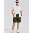 thumbnail image 4 of COOFANDY Mens Casual Shorts Classic Fit Chino Dress Shorts Lighweight Stretch Flat Front Golf Shorts with Pockets, 4 of 6
