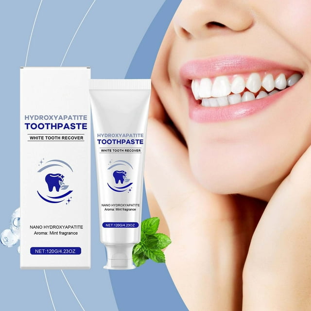 Salud y Belleza, Cuidado Personal, Pasta de Dientes, Pasta de Dientes con Hidroxiapatita para una Diente Blanca Avanzada (120 g), cuidado dental