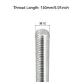 thumbnail image 2 of Unique Bargains Fully Threaded Rod M10 x 150mm 1.5mm Thread Pitch 304 Stainless Steel Right Hand Threaded Rods Bar Studs 8 Pack, 2 of 4