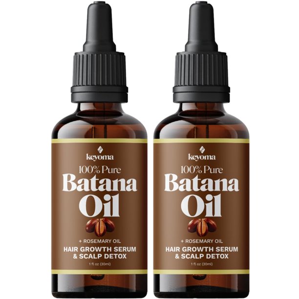 Keyoma - Aceite de Batana con Romero para el crecimiento del cabello - Nutre el cuero cabelludo y desintoxica para un cabello fuerte y saludable Aceite de Batana orgánico de Honduras con Romero - Re