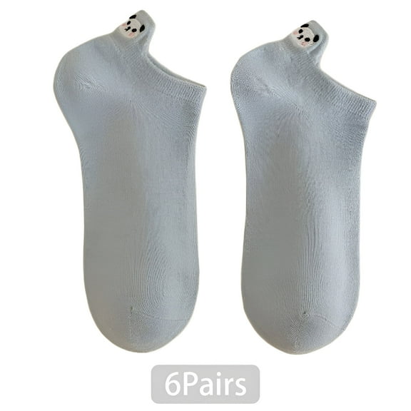 TELOLY 6Pairs Ankle Socks for Women,Cotton Women'S Socks Size 9-11,Women'S Ankle Socks