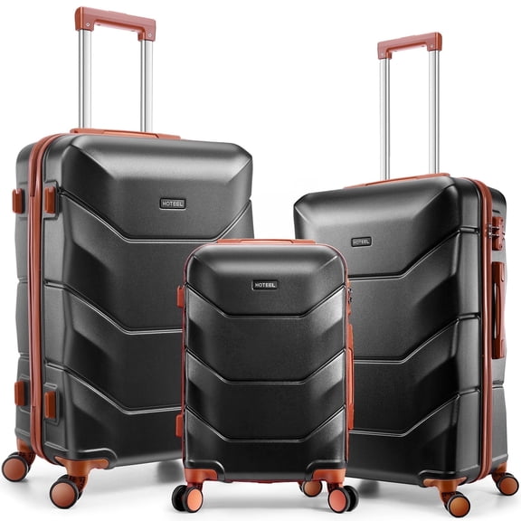 SANOPY 20" 24" 28" ABS Spinner Suitcases， Silent 360° Wheels, Ergonomic Handles
