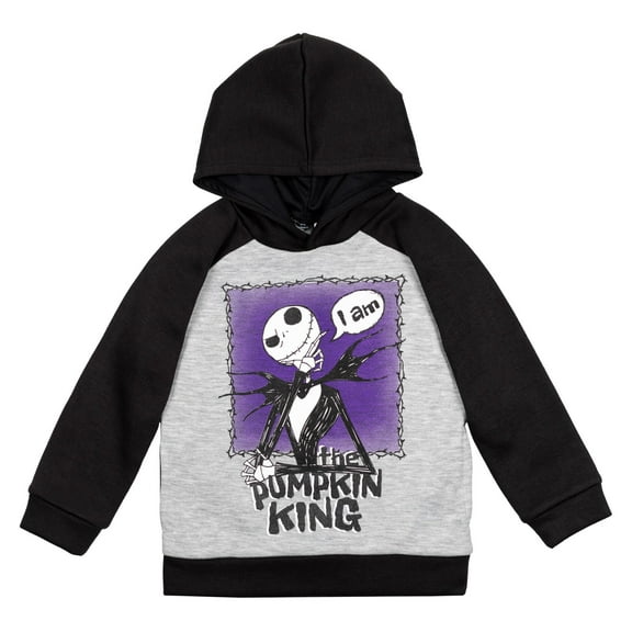 Disney Nightmare Before Christmas Jack Skellington Little Boys Pullover Hoodie Toddler to Big Kid