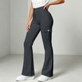 thumbnail image 5 of Women's Soft Comfortable Cargo Pants Elastic Waist Multi Pockets Athletic Activewear Hiking Utility Outdoor Fitness Dark Gray XL(XL), 5 of 6