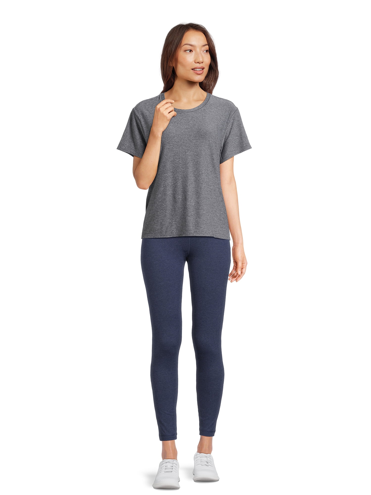 Athletic Works Women's and Women's Plus ButterCore Tee with Short Sleeves, Sizes XS-4X